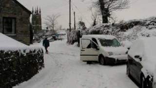 peter tavy to tavistock in the snow - 6/1/10 part1