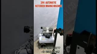 3IN1 Notebook Making Machine, Semi Automatic Notebook Making Machine Price In India