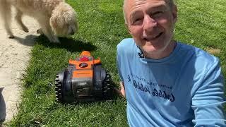 Robot Lawnmower Unboxing and Use Video