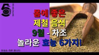 몸에 좋은 제철 음식 9월 - 차조 놀라운 효능 6가지!