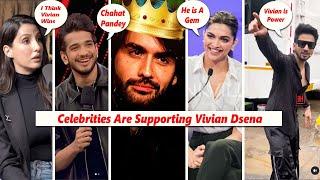 Celebrities Supporting Vivian Dsena In Big Boss 18  Vivian Dsena On Fire