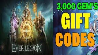 3,000 Gem's Gift Code Unlock Ever Legion Redeem Code 2024 | Tier List & Gameplay