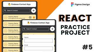 Project 5 - Firebase Contact App - CRUD | 10 React Projects for Beginners