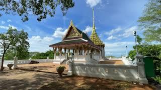 Wat Khao Dee Salak Footprint at U Thong District in Suphan Buri Thailand