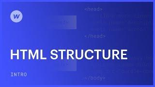 HTML structure - Web design tutorial