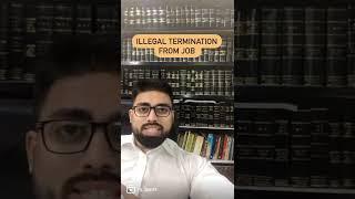 Illegal termination from job? #shorts  #shortvideo