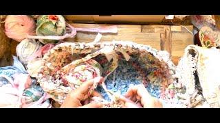 Kates Crochet 4 | Lets make a fabric vessel/nest/ basket!