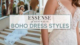 Boho Wedding Dresses with Lace Details by Essense of Australia