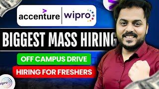 FINALLY Accenture & Wipro Mega Hiring for Freshers | Biggest Mass Hiring | Apply Now