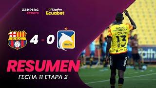 Barcelona SC 4 - 0 Delfín SC Resumen Fecha 11 / 2da Etapa / LigaPro Ecuabet