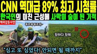 [해외감동사연] 한국인들이 미친 노력으로 사막을 숲으로 만든 이유는? - 메마른 사막을 울창하게 만든 K-산림기술