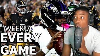 NFL Week 7 , Highlights Reactions | Every Game! FULL STREAM 