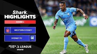 Western Sydney Wanderers FC v Sydney FC - Shark Highlights | Isuzu UTE A-League 2024-25 | Round 01