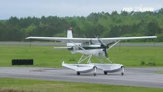 Cessna 185 with Aerocet 3400 Amphibious Floats