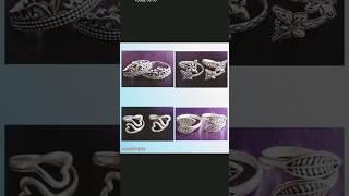 new latest fancy silver toe ring designs#youtubeshorts #shortvideo #viral