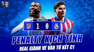 ATLETICO 1-0 REAL (PEN 2-4): VINICIUS “BẮN CHIM”, LOẠT LUÂN LƯU NGHẸT THỞ ĐƯA NHÀ VUA VÀO TỨ KẾT