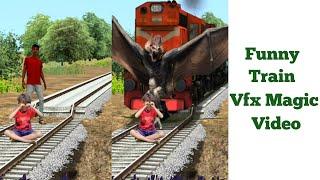 Train funny vfx magic video #shorts #vfxnaveed