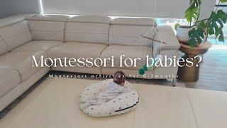 Montessori Activities for Babies 0-3 Months | How to play with newborn babies