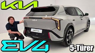 The new Kia EV4 Hatchback 2025 - 204 hp - First impression data info review hatchback german