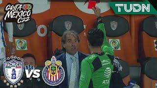 ¡EXPULSADO! Almada insulta al árbitro | Pachuca 2-1 Chivas | Grita México C22 - J2 | TUDN