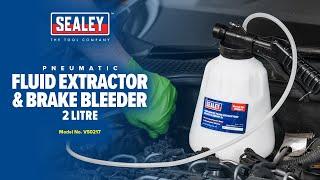 Sealey VS0217 Pneumatic Fluid Extractor & Brake Bleeder – Quick, Clean, One-Person Operation!