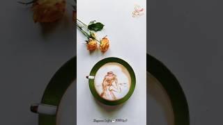 قهوة باردة  ورود الدار ....️