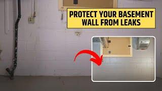 Waterproof your basement walls by creating a barrier with Liquid Rubber