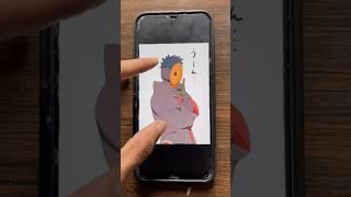 Obito uchiha drawing || naruto drawing || anime drawing #drawing  #sketch #anime #shorts #art