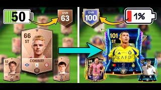 Can i Reach 100 OVR With in 50% battery on a NEW ACCOUNT in Fc mobile ( 0$ Spent)