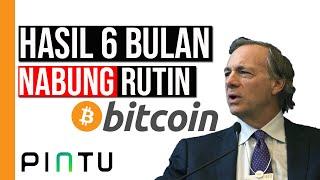 Hasil Nabung Rutin Bitcoin Selama 6 Bulan di Aplikasi Pintu Crypto  | Investasi Crypto Pemula