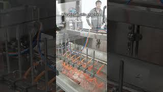 Automatic bottle washing machine for food production line #shorts