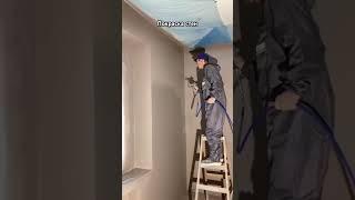 Безвоздушная покраска стен.        #безвоздушнаяпокраска #покраска #симферополь #painting