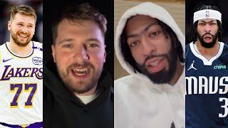 Luka Doncic and Anthony Davis first message to fans of new teams after trade 