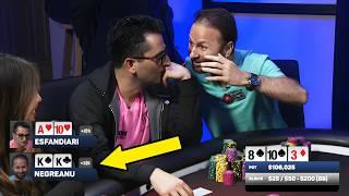 Daniel Negreanu CRUSHES Antonio Esfandiari in 3 huge poker hands