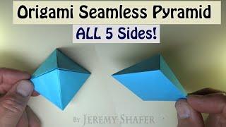 Origami Seamless Pyramid - ALL 5 Sides!