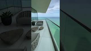 Oceanfront Balcony Tour | Armani Casa Penthouse #BalconyViews #LuxuryLifestyle #SunnyIslesBeach