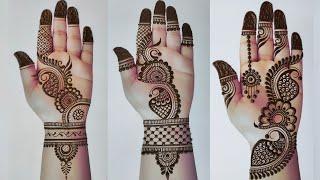 3 Simple mehandi design 2025 | mehandi ka design | मेहंदी डिजाइन | new mehndi design | front mehndi