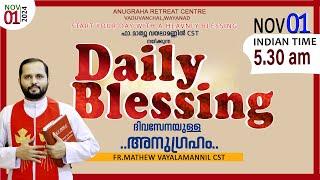 DAILY BLESSING 2024 NOV-01/FR.MATHEW VAYALAMANNIL CST