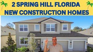 View 2 New Construction Homes in Spring Hill FL with Real Estate Agent