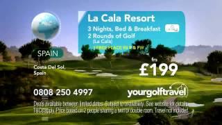 Your Golf Travel Sky Advert Featuring Darren Clarke, La Cala, Donnafugata and Cornelia Diamond