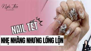 Làm nail nhẹ nhàng nhưng vẫn lồng lộn ️