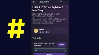 LUNA & UST Crash Explained 1 | Main Story | Tapswap Code