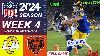 Bears Vs. Rams [WEEK 4] FULL Game 2nd |Sep 29, 2024 | NFL Today | NFL 2024 Season