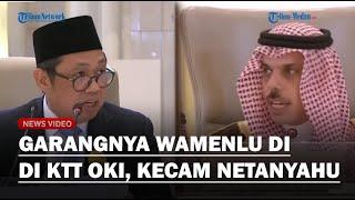 TERIAK TIGA KALI! Wamenlu Anis Matta Serukan ‘Kita Adalah Palestina’ di  KTT OKI