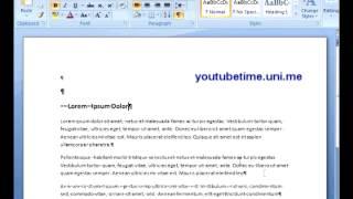 Microsoft Word-Lesson 09-Formatting marks