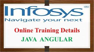 Infosys Mysore Online Training Details For 2021 & 2022 | Java Angular Stream Syllabus in Detail
