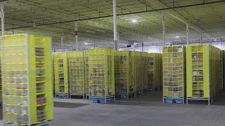 Inside an Amazon warehouse on Cyber Monday