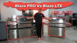 BLAZE LTE VS BLAZE PRO Luxury GAS Grill Showdown ( What's the Difference?!)