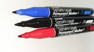 #모나미 시그마플로 [생잉크] [네임펜] • F 122 / [monami] SigmaFlo Liquid Permanent Marker • F 122