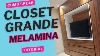 Construyendo Tu Closet de Melamina: Paso a Paso en Gran Escala